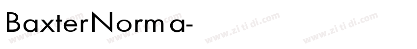 Baxter Norma字体转换